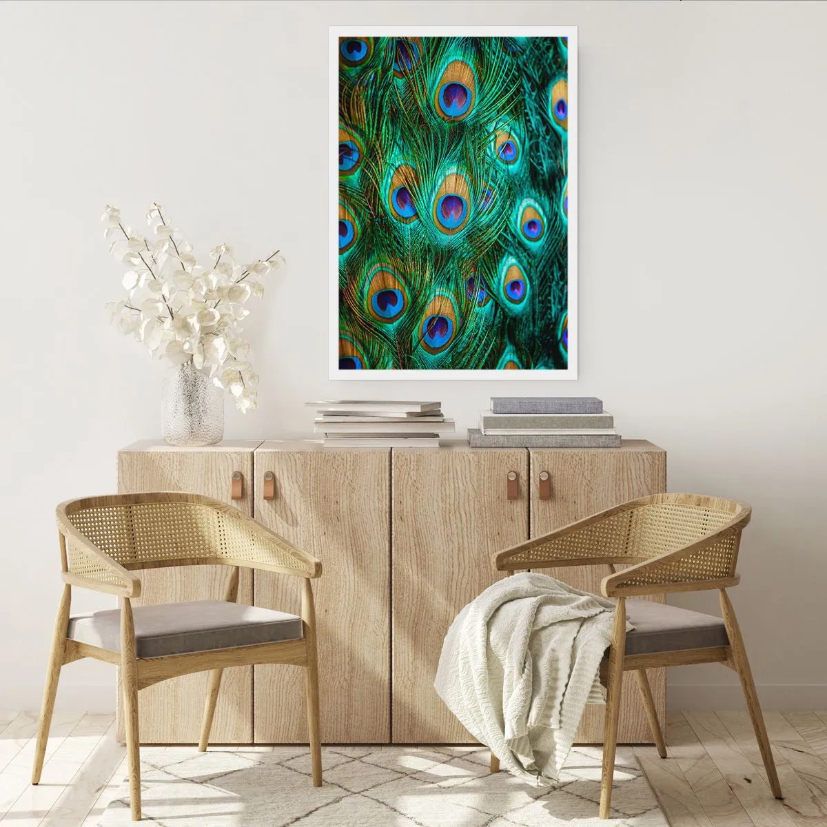 Póster - Mirada de pavo real - 61x91 cm