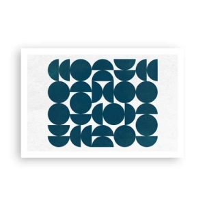 Póster - Círculos y semicírculos - 91x61 cm