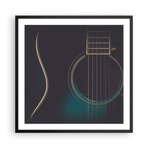 Póster en marco negro - Un momento antes de que suene - 60x60 cm