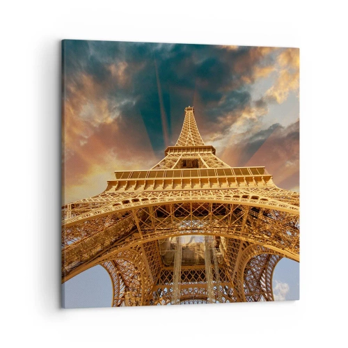 Cuadro sobre lienzo - Impresión de Imagen - Mientras la humanidad alcanza el cielo - 50x50 cm