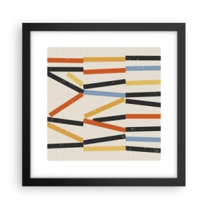 Póster en marco negro - Composición horizontal - 30x30 cm