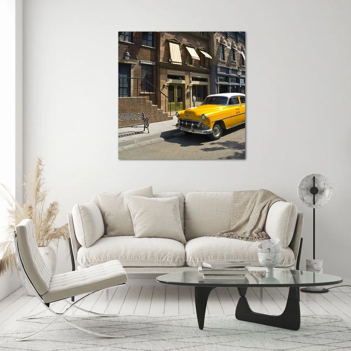 Cuadro sobre vidrio - Impresiones sobre Vidrio - Érase una vez en América - 50x50 cm