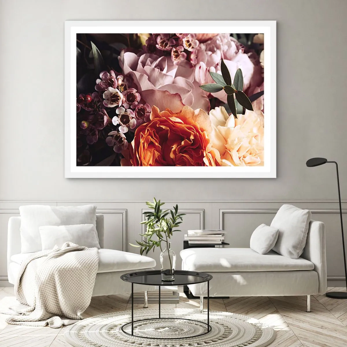 Póster en marco blanco - Belleza envolvente - 40x30 cm