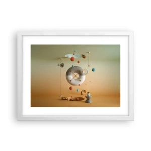 Póster en marco blanco - Todo puede suceder - 40x30 cm