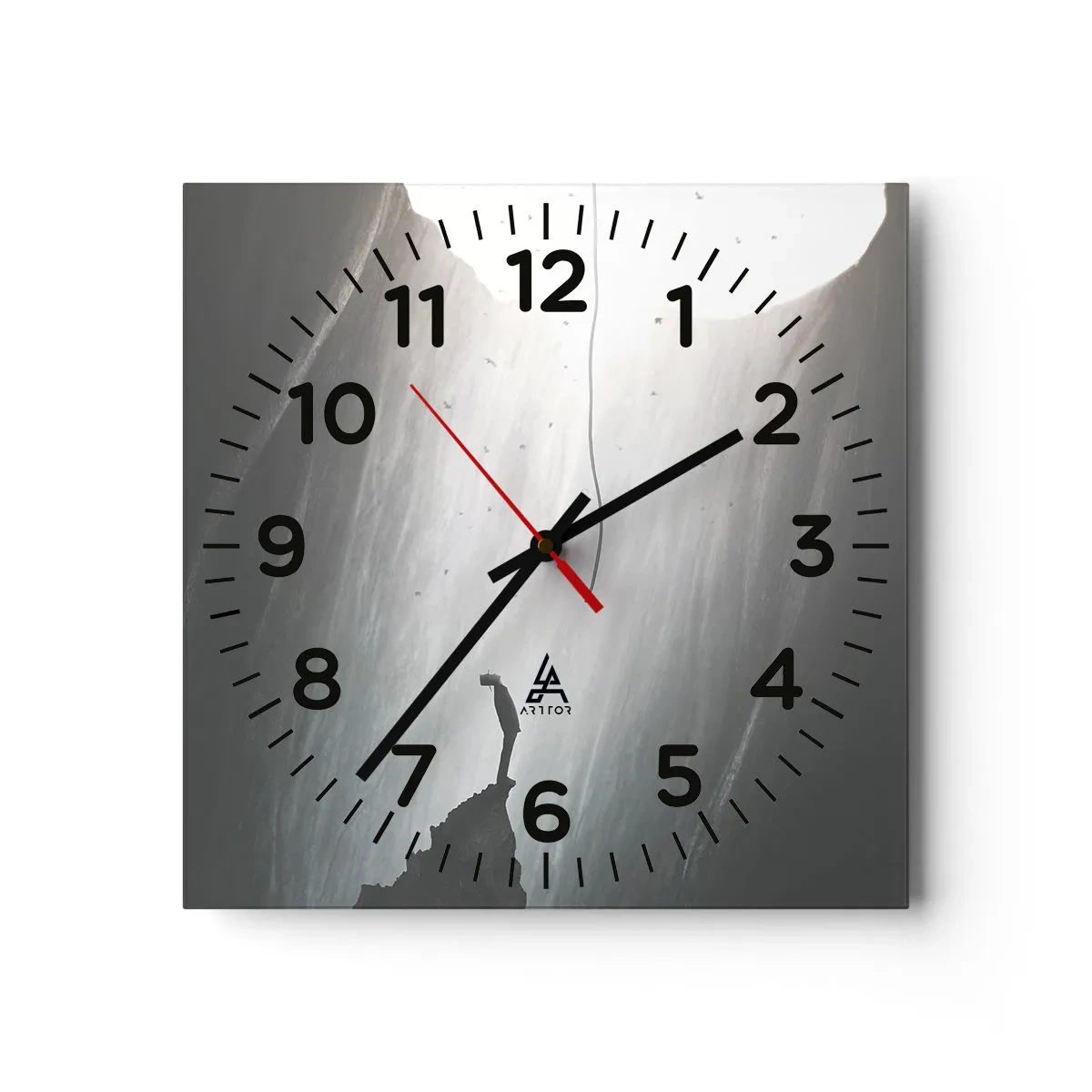 Reloj de pared - Reloj de vidrio - Siempre hay una salida - 30x30 cm