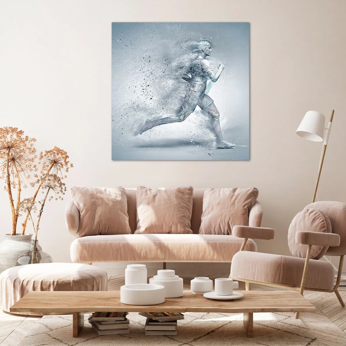 Cuadro sobre lienzo - Impresión de Imagen - Energía cristalina - 70x70 cm