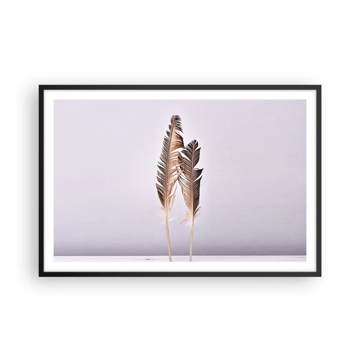 Póster en marco negro - Contra la nada - 91x61 cm