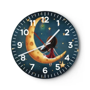 Reloj de pared - Reloj de vidrio - Érase una vez... - 40x40 cm