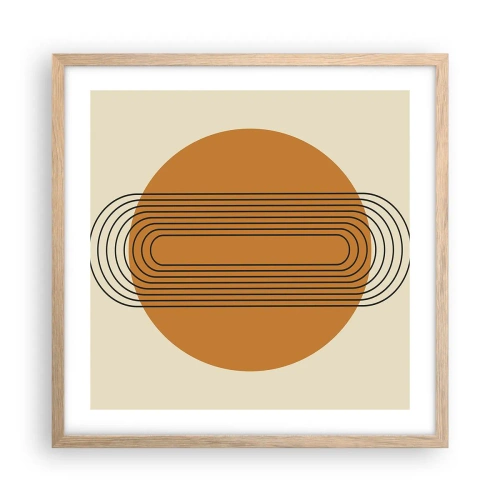 Póster en marco roble claro - El plan perfecto - 50x50 cm