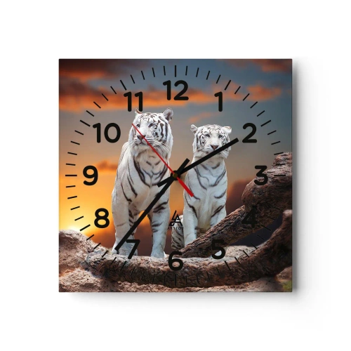 Reloj de pared - Reloj de vidrio - Como en Narnia - 30x30 cm