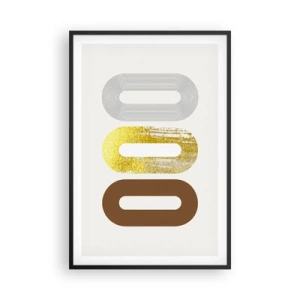 Póster en marco negro - ¡Ooo! - 61x91 cm