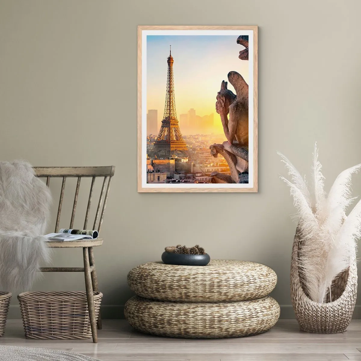 Póster en marco roble claro - Ha cambiado tanto la ciudad... - 30x40 cm