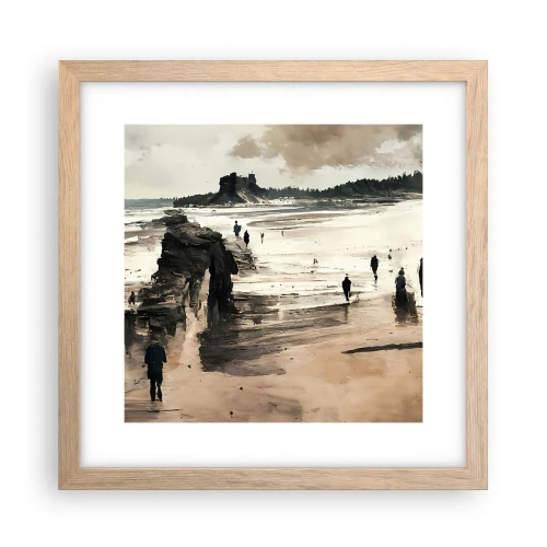 Póster en marco roble claro - Un sueño evocado - 30x30 cm