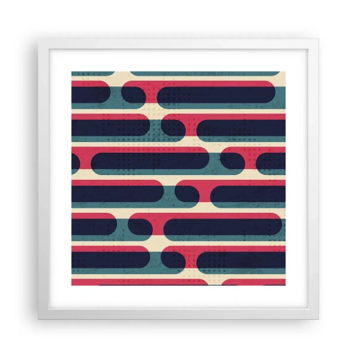 Póster en marco blanco - Profundidad y relieve - 40x40 cm