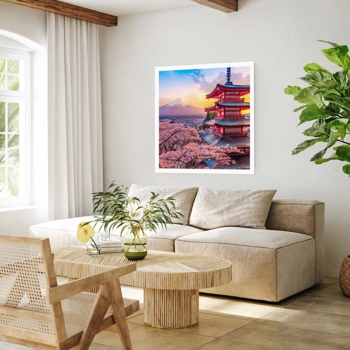 Póster - La esencia del espíritu japonés - 40x40 cm