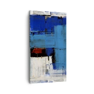 Cuadro sobre lienzo - Impresión de Imagen - El secreto del azul - 45x80 cm