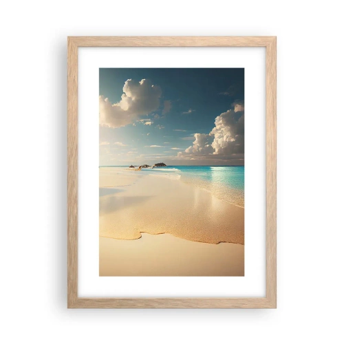 Póster en marco roble claro - Un día de ensueño - 30x40 cm