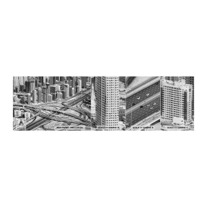 Muestra de fotomural Premium Canvas - Dubái: la ciudad imposible - Ciudad, Arquitectura, Metrópoli - 100x30 cm