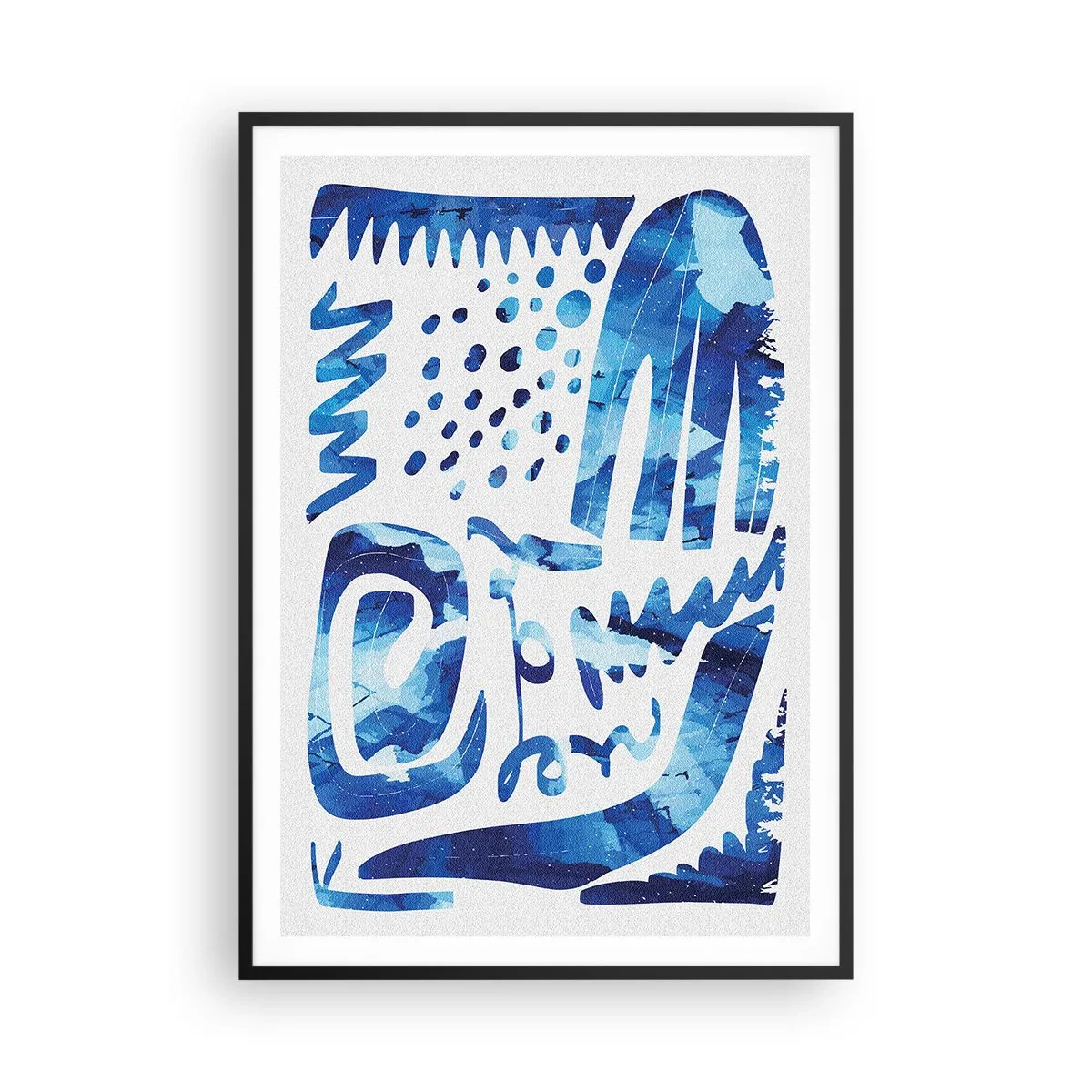 Póster en marco negro - Vuelta a las raíces - 70x100 cm