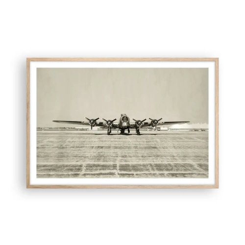 Póster en marco roble claro - Como siempre, preparado - 91x61 cm