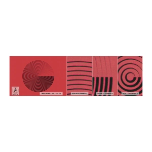 Muestra de fotomural Premium Canvas - Movimiento circular - Minimalismo, Rueda, Líneas - 100x30 cm