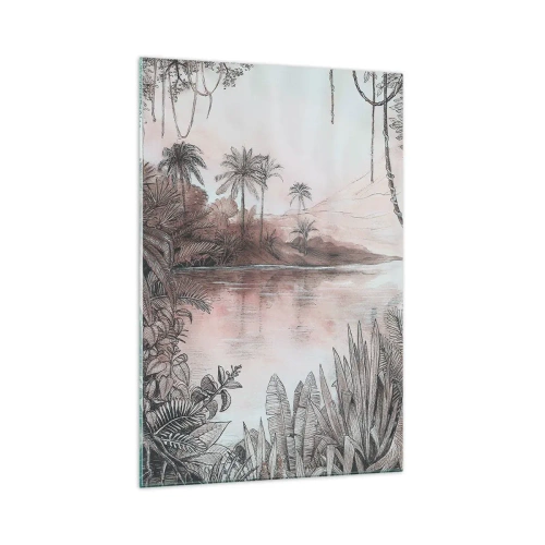 Cuadro sobre vidrio - Impresiones sobre Vidrio - Diario de un explorador del siglo XIX - 70x100 cm