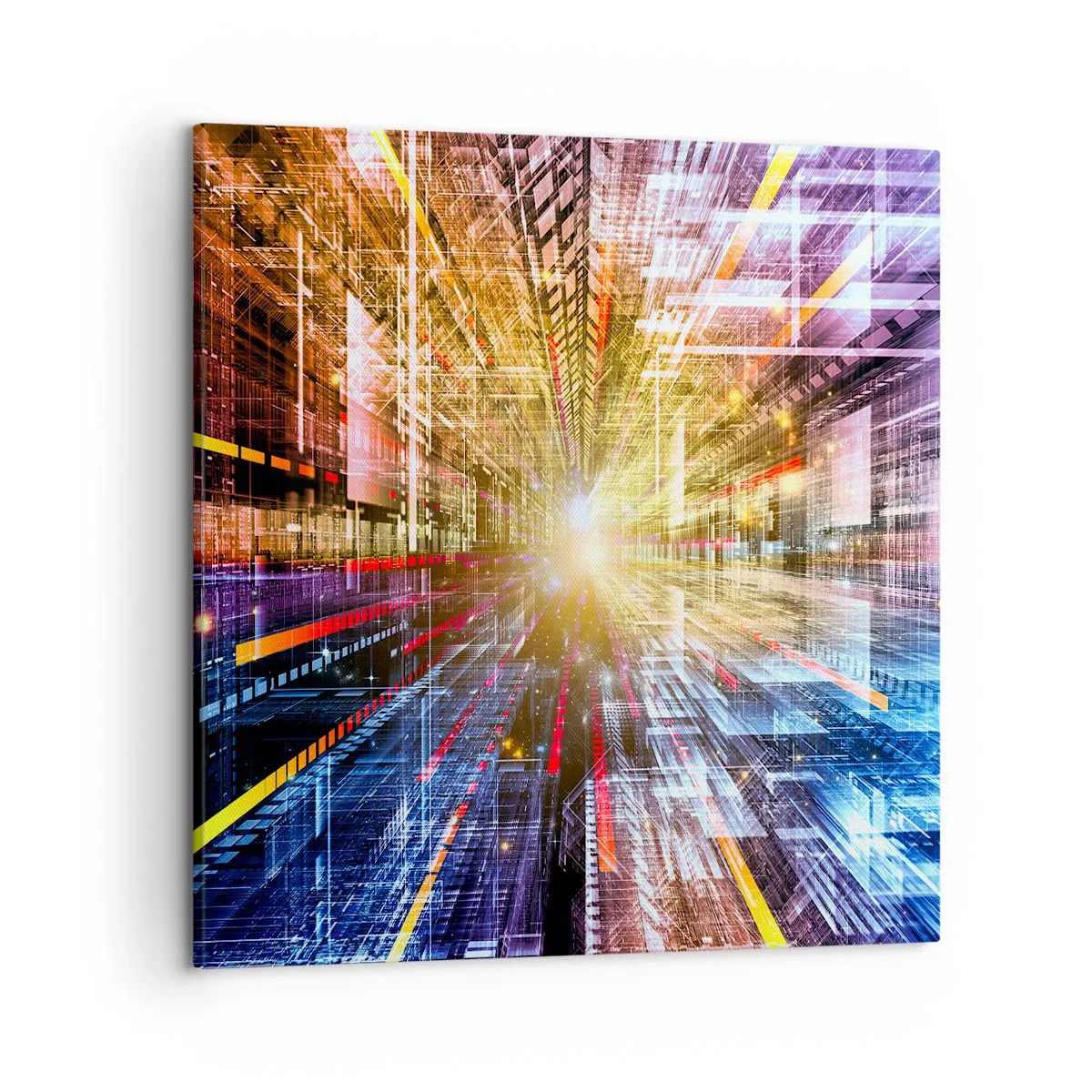 Cuadro sobre lienzo - Impresión de Imagen - Un pasillo luminoso - 50x50 cm