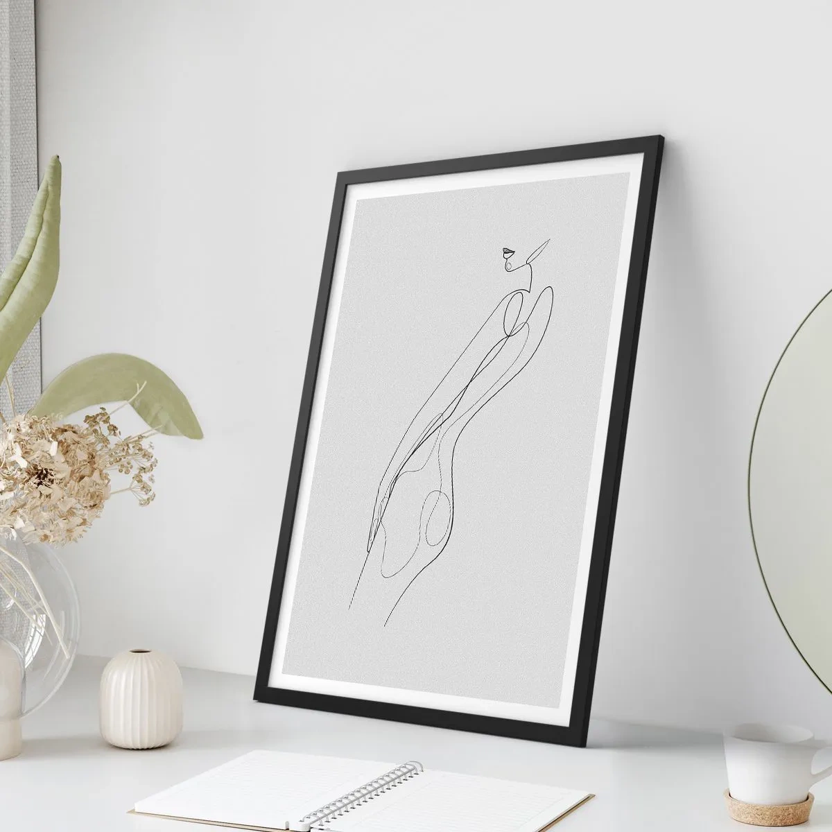 Póster en marco negro - Apenas una promesa - 40x50 cm