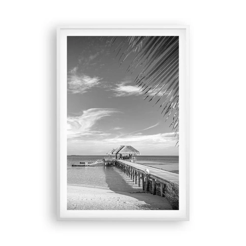 Póster en marco blanco - ¿Un recuerdo o un sueño? - 61x91 cm