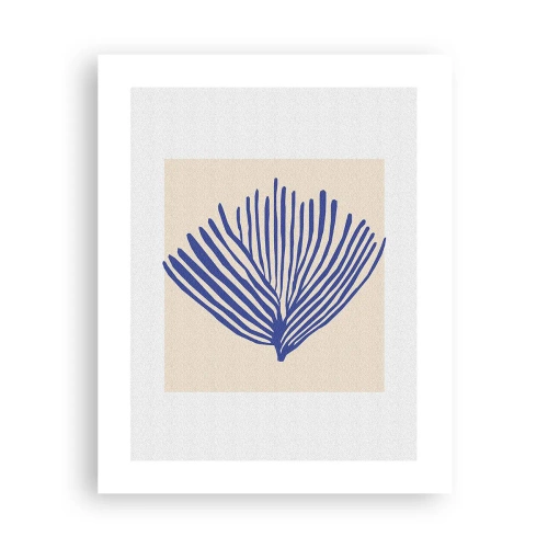 Póster - Abanico azul - 40x50 cm