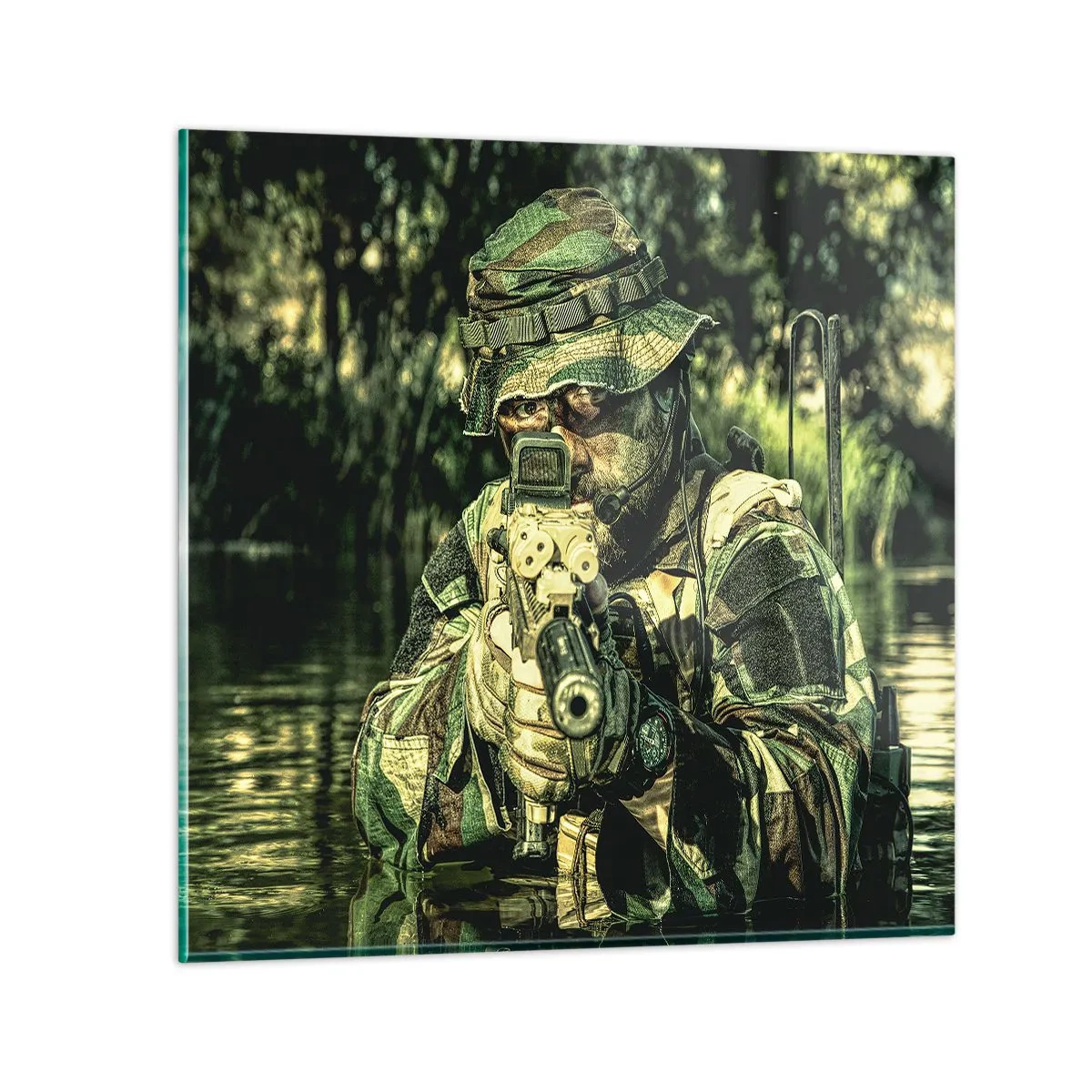 Cuadro sobre vidrio - Impresiones sobre Vidrio - El mejor de entre la élite - 60x60 cm