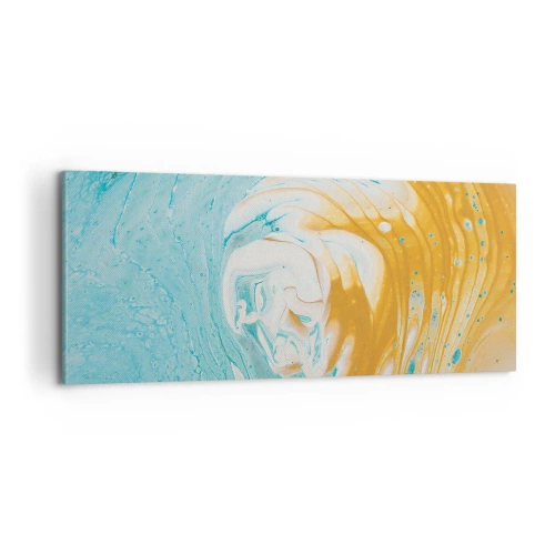 Cuadro sobre lienzo - Impresión de Imagen - Remolino pastel - 100x40 cm