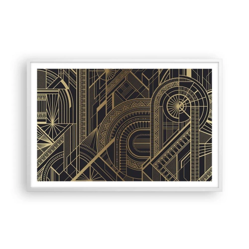 Póster en marco blanco - Conceptos, ideas, planes - 91x61 cm