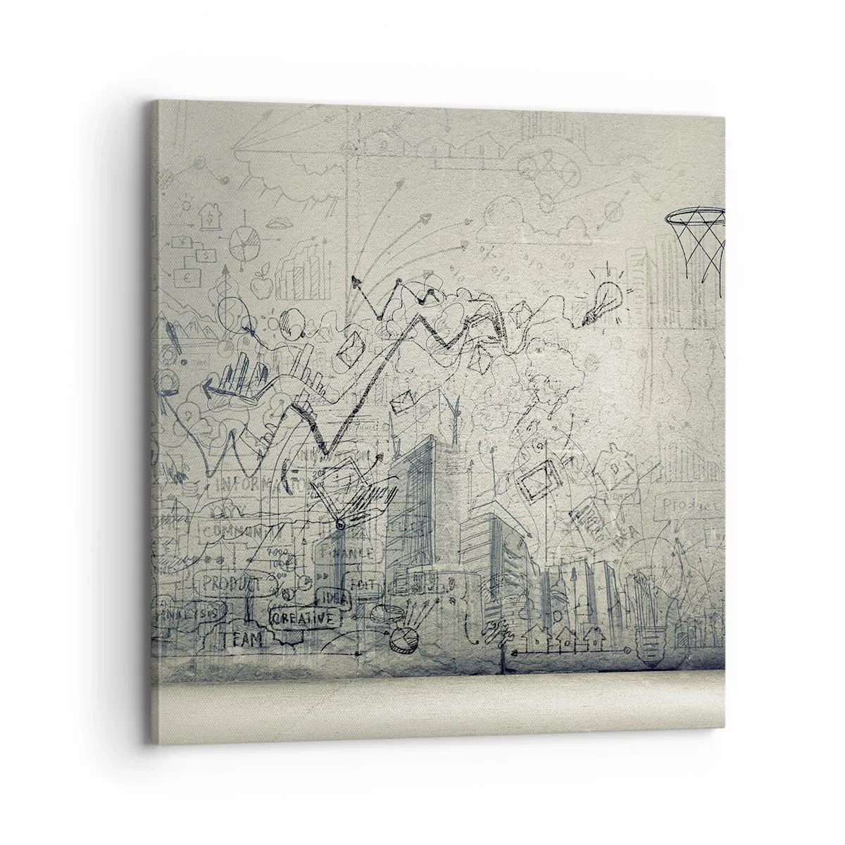 Cuadro sobre lienzo - Impresión de Imagen - Mi gloriosa vida en la ciudad - 70x70 cm