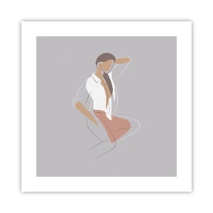 Póster - Un esbozo de encanto - 40x40 cm