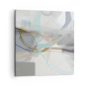 Cuadro sobre lienzo - Impresión de Imagen - Abstracción brumosa - 60x60 cm