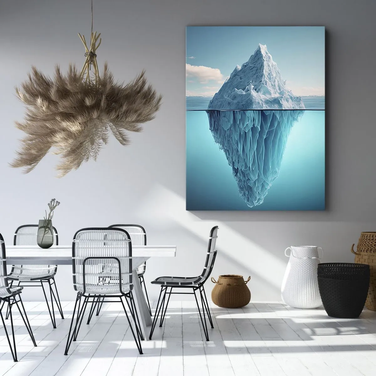 Cuadro sobre lienzo - Impresión de Imagen - El trono de hielo - 65x120 cm