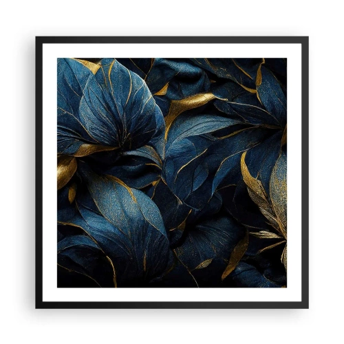 Póster en marco negro - Forradas de oro - 60x60 cm