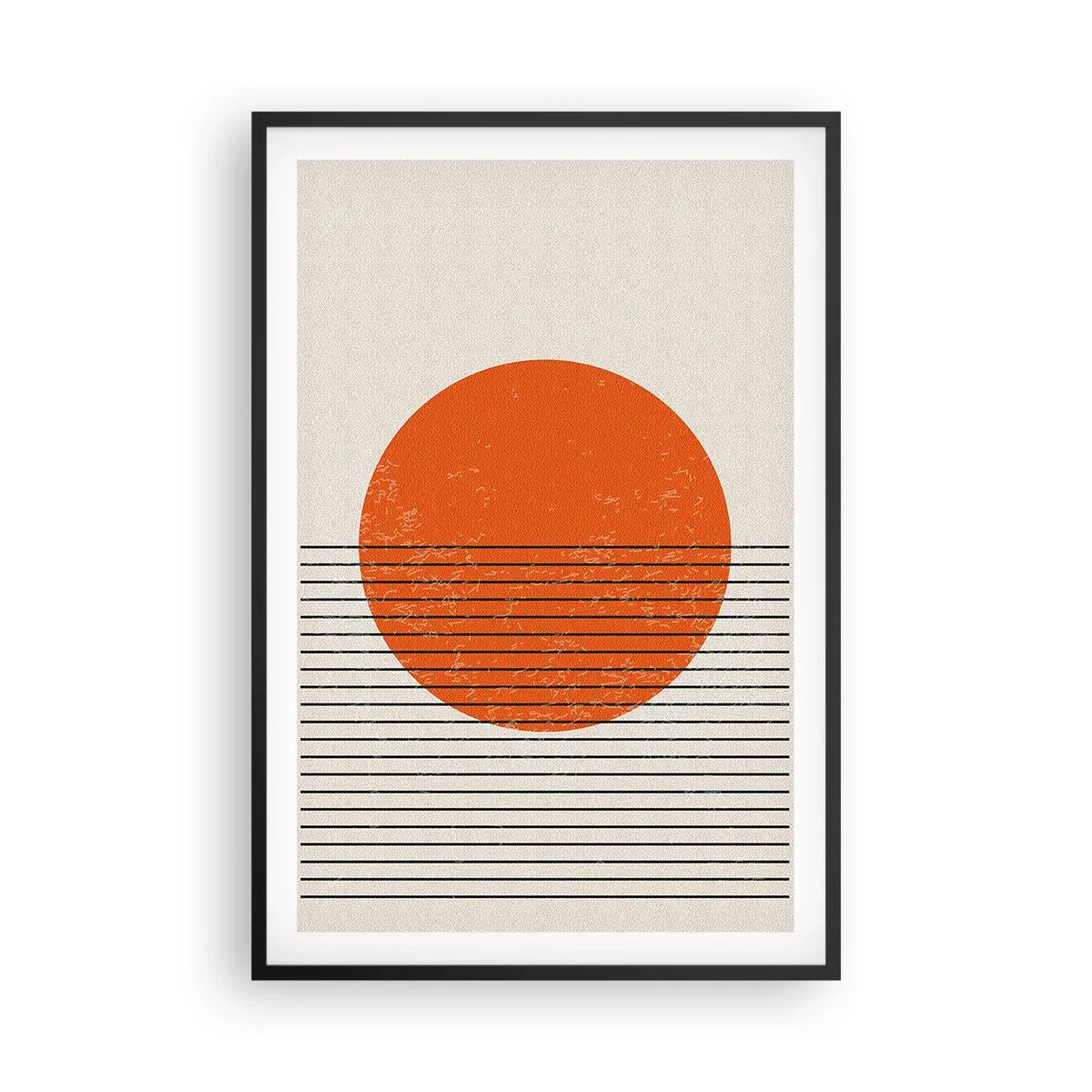 Póster en marco negro - Siempre el sol - 61x91 cm