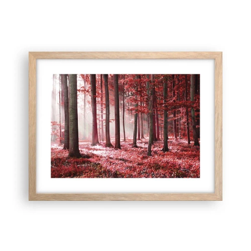 Póster en marco roble claro - Rojo como el que más - 40x30 cm