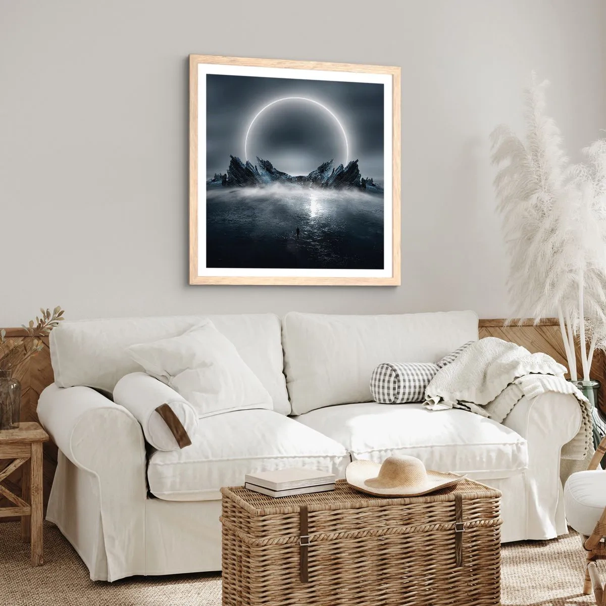 Póster en marco roble claro - El final del cuento - 50x50 cm