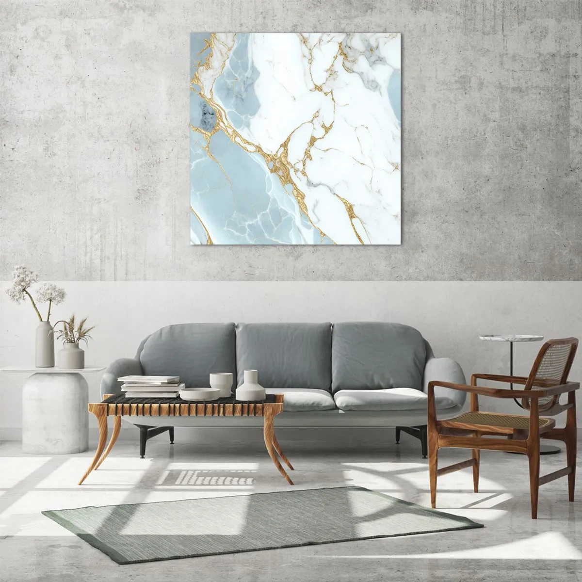 Cuadro sobre vidrio - Impresiones sobre Vidrio - Riqueza en la piedra - 70x70 cm