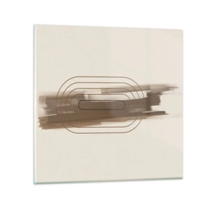 Cuadro sobre vidrio - Impresiones sobre Vidrio - Un soplo de gris - 60x60 cm