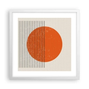 Póster en marco blanco - Siempre el sol - 40x40 cm