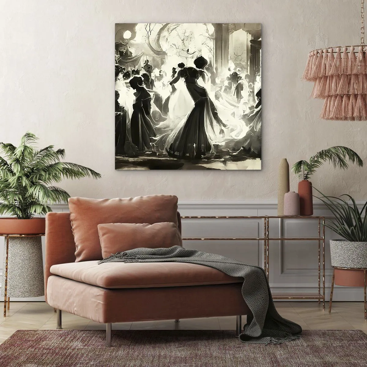 Cuadro sobre lienzo - Impresión de Imagen - Gran mascarada - 70x70 cm