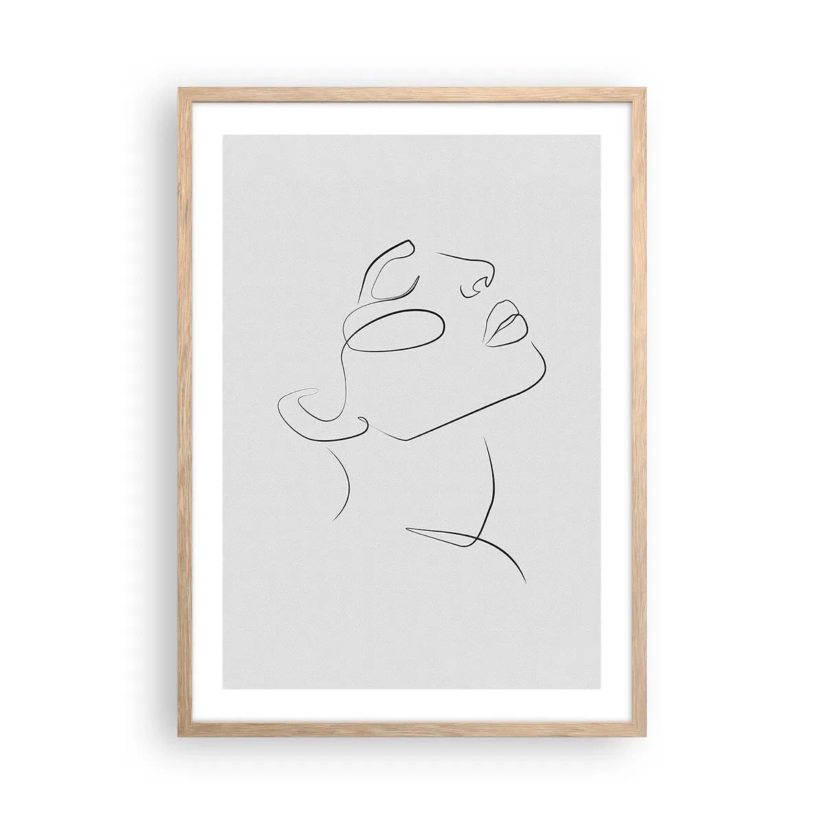 Póster en marco roble claro - Meandros de un sueño - 50x70 cm