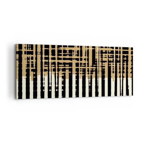 Cuadro sobre lienzo - Impresión de Imagen - Abstracción arquitectónica - 100x40 cm