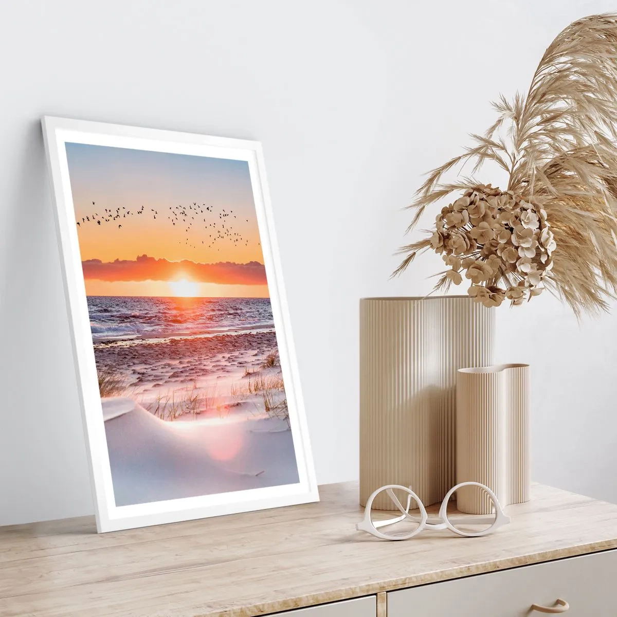 Póster en marco blanco - Paisaje horizontal - 70x100 cm