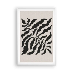 Póster en marco blanco - La naturaleza de un cuadrado - 61x91 cm