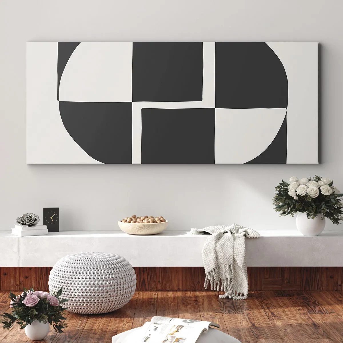 Cuadro sobre lienzo - Impresión de Imagen - Antítesis - síntesis - 100x40 cm